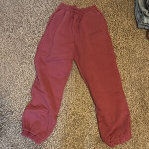 Cozyfit Women's Burgundy Sweatpants - Relaxed Fit